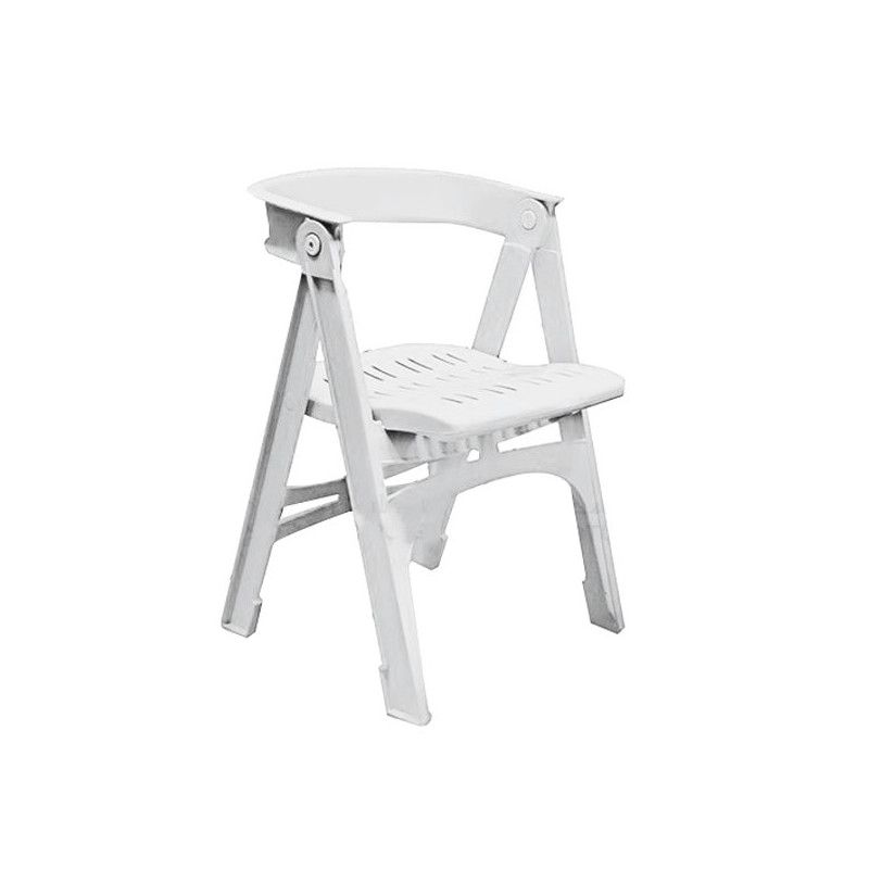 La Chaise Pliable Rimel Blanc Lait - CHP042-01