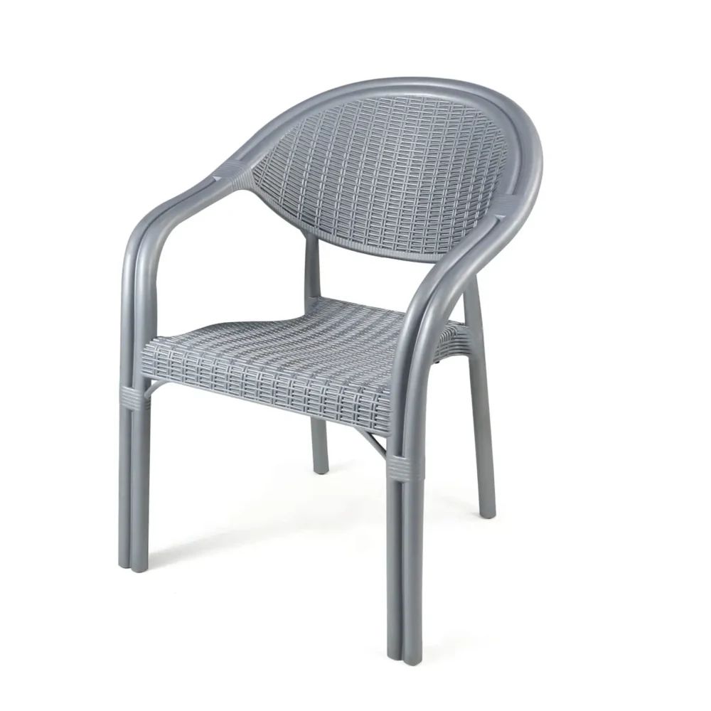 Chaise Riviera Gris Metallisé CHT302-11
