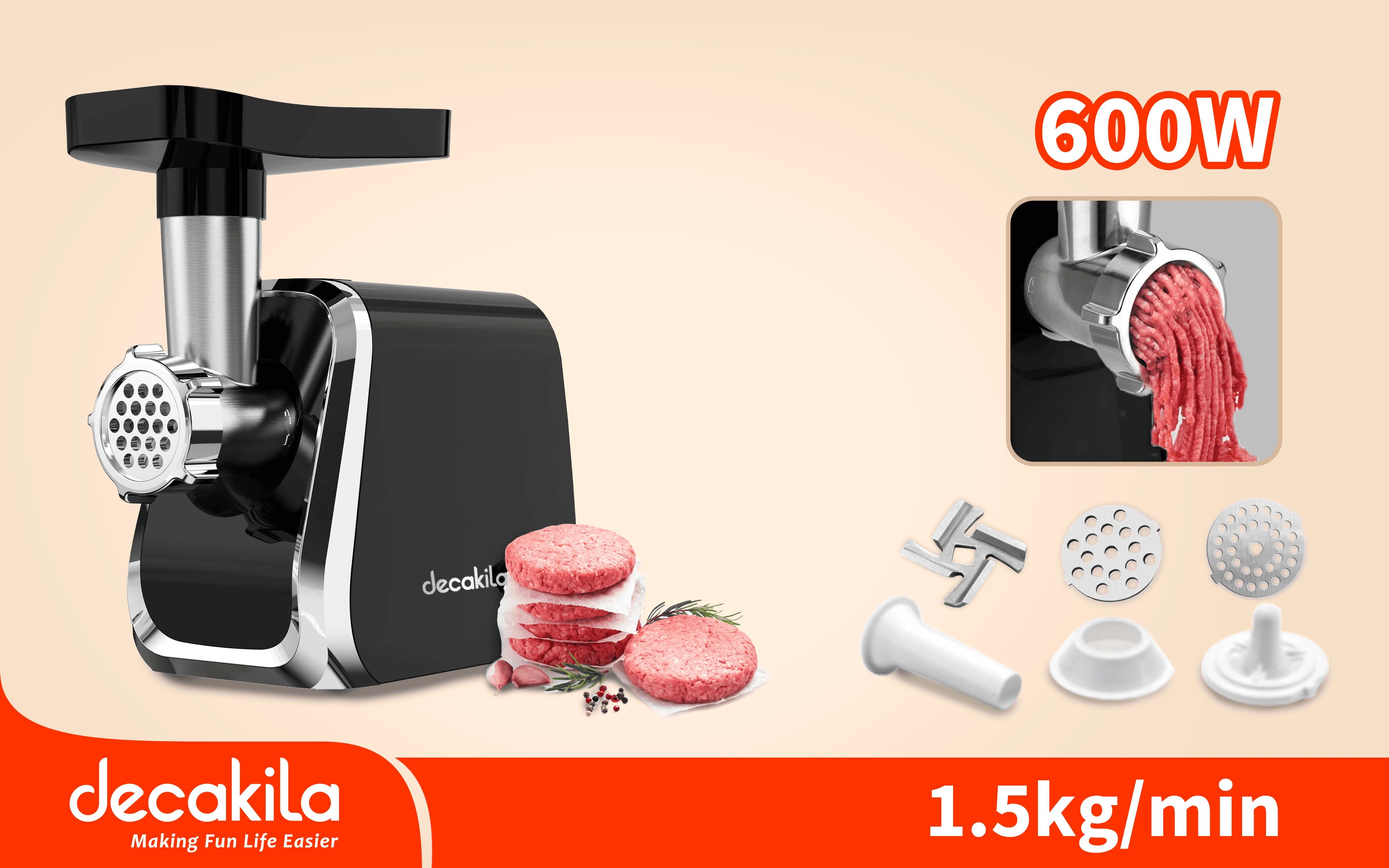 Hachoir Viande 1,5kg 600W KEMG021B Decakila thumbnail 2