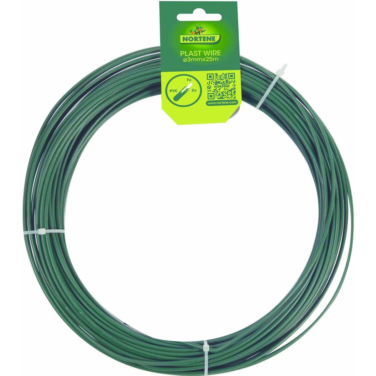 Fil De Fer Plastifié 25 m Nortene