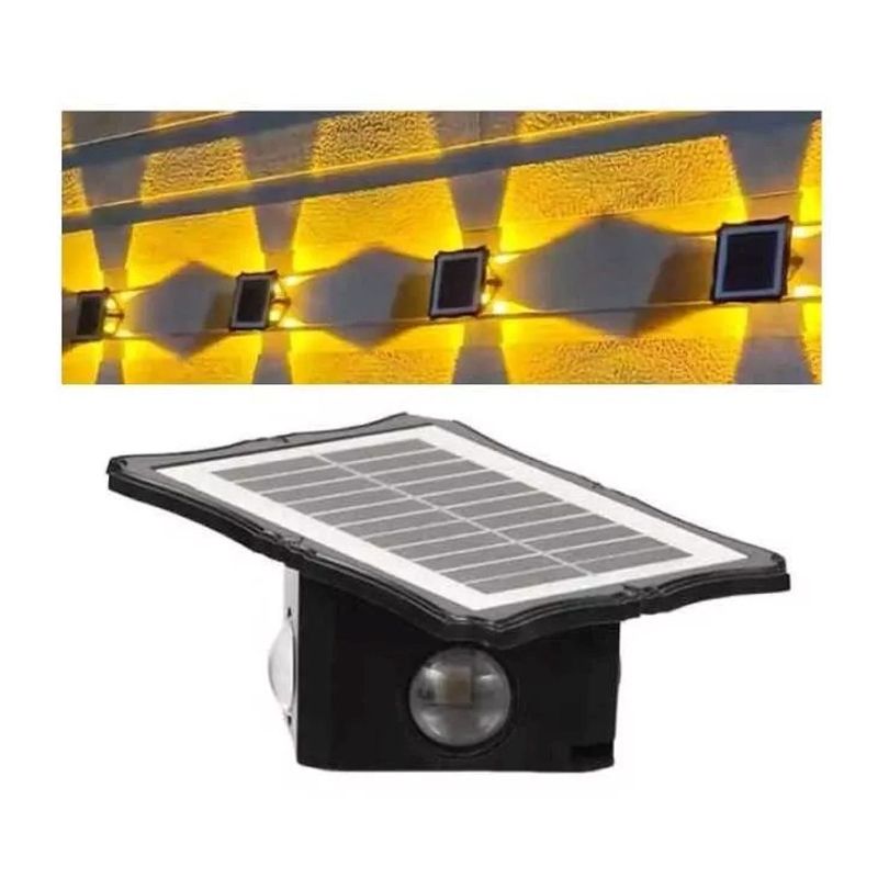 Applique Murale Solaire 4 LED RGB Tricolore – IP65 – YC-SW2801-4 thumbnail 2