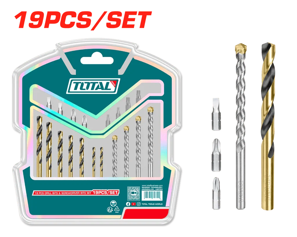 TOTAL ENSEMBLE DE 19 EMBOUTS TACSDB1901