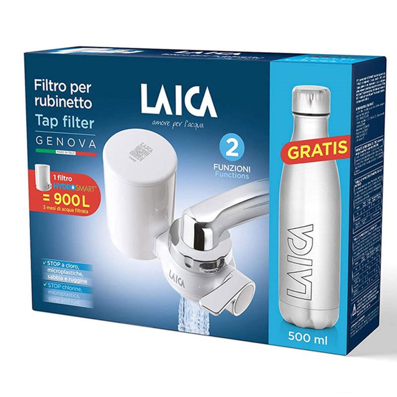 Filtre Pour Robinet LAICA Blanc + Gourde en Inox offerte - RK10A01bl thumbnail 2