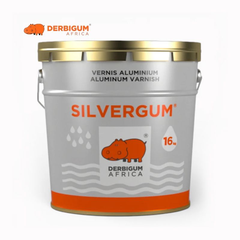 SILVERGUM - Vernis Aluminium Pelliculant Glycérophtalique Seau 16kg - DERBIGUM
