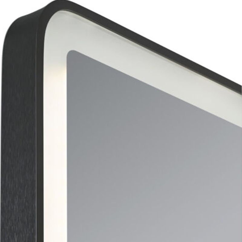 Miroir LED Design Noir avec Éclairage Loop – 100 × 70 cm - H-1422 thumbnail 3