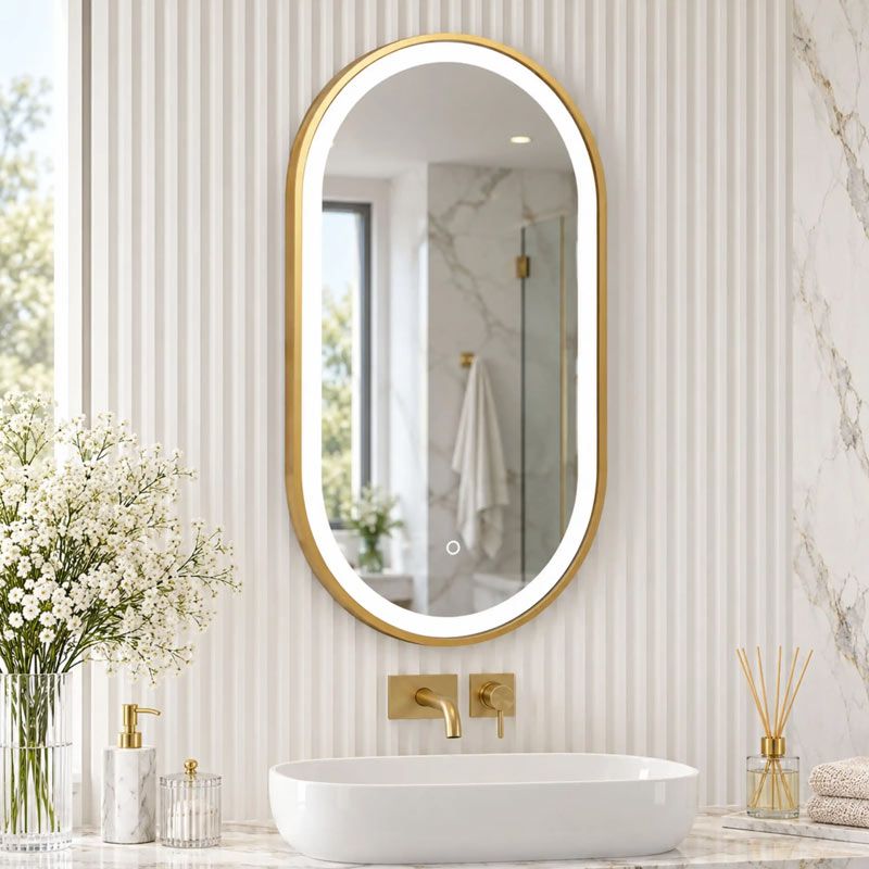 Miroir LED GOLD de 40 × 90 cm -  H-3055 thumbnail 3
