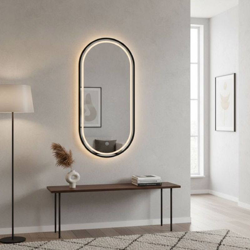 Miroir LED Noir de 40 x 90 cm - H-3055 thumbnail 4