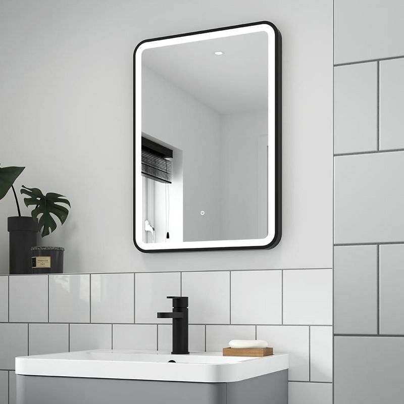 Miroir LED Noir de 50 × 70 cm - H -1405  thumbnail 2