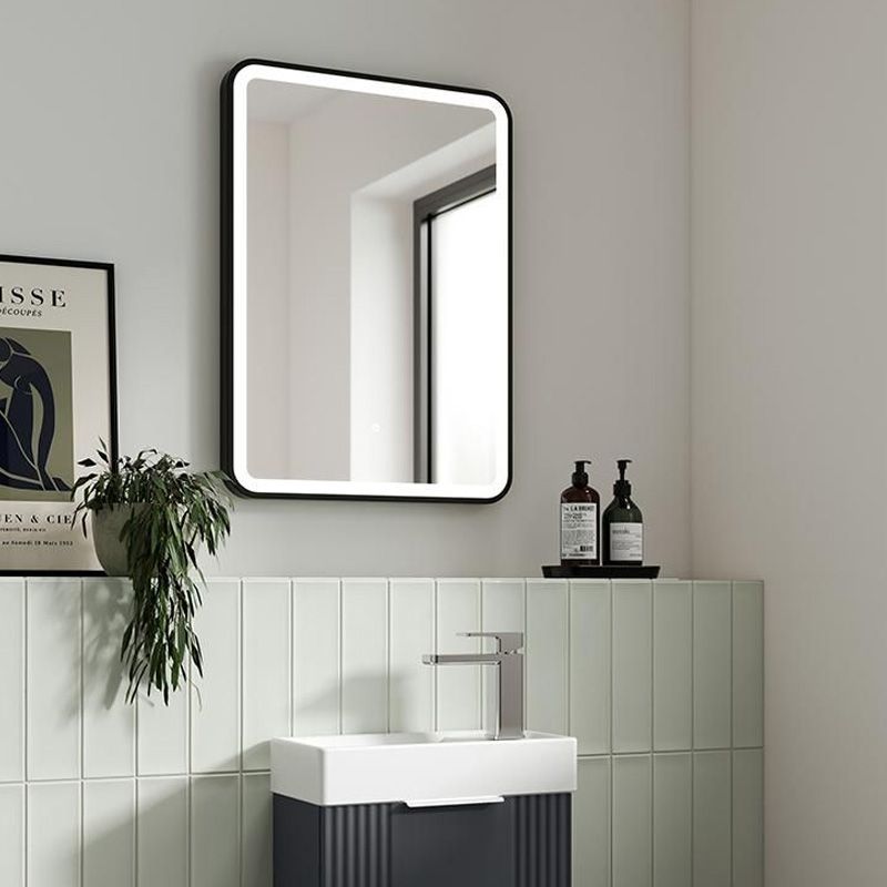 Miroir LED Noir de 50 × 70 cm - H -1405  thumbnail 3