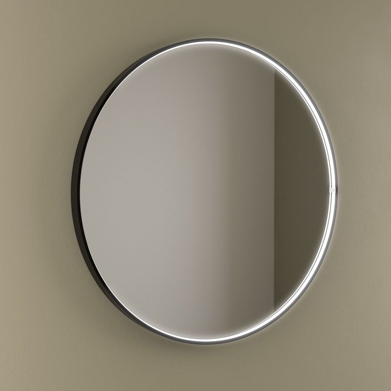 Miroir LED de 60 × 60 cm en noir - H-2051 thumbnail 2