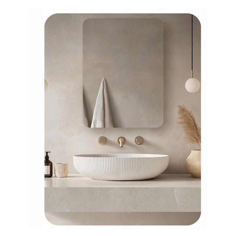 Miroir LED Design Chrome – 60 × 80 cm - H-1420  thumbnail 2