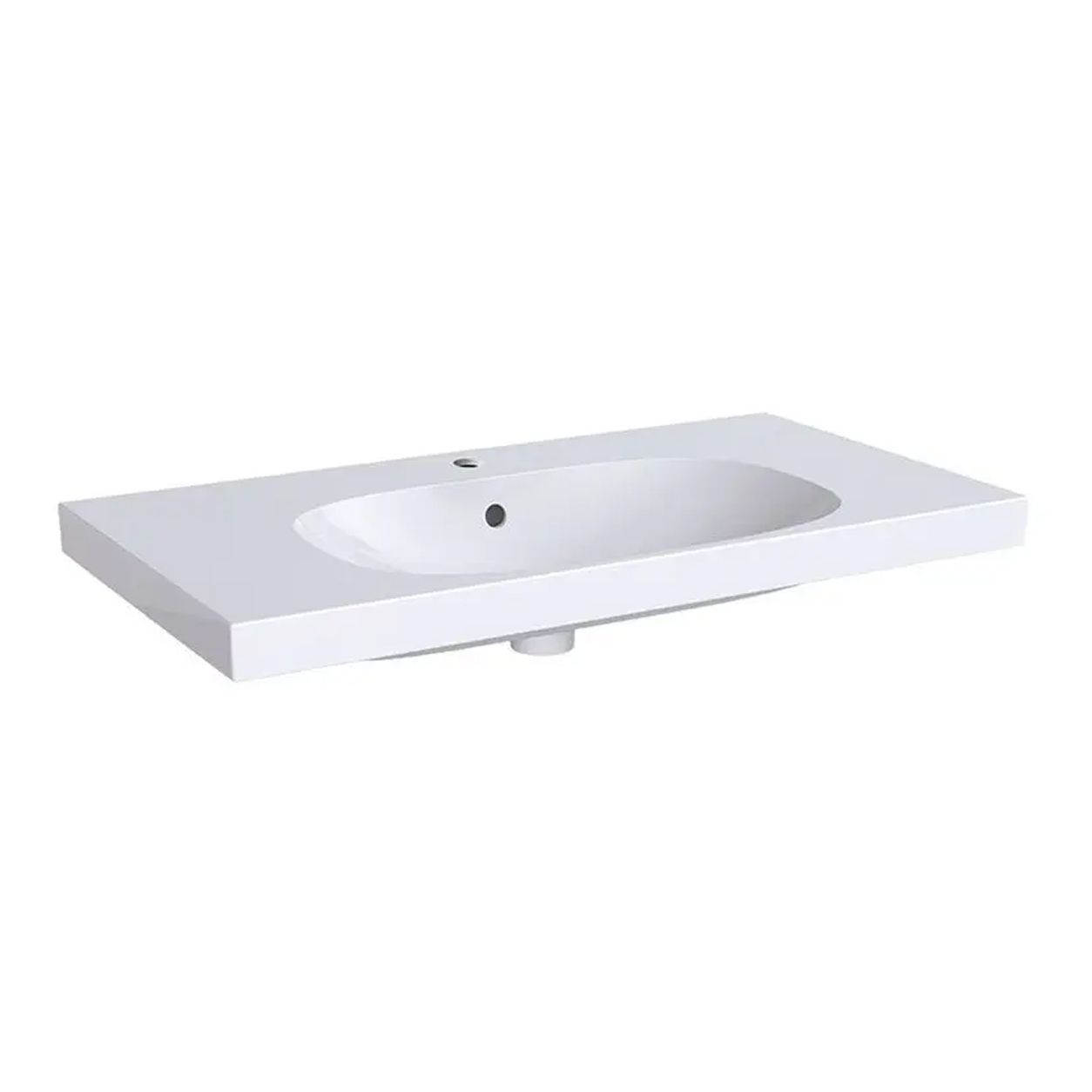 Lavabo Duravit D-Code à Poser sur Meuble 105 × 48 cm – 1 Trou – Blanc Alpin