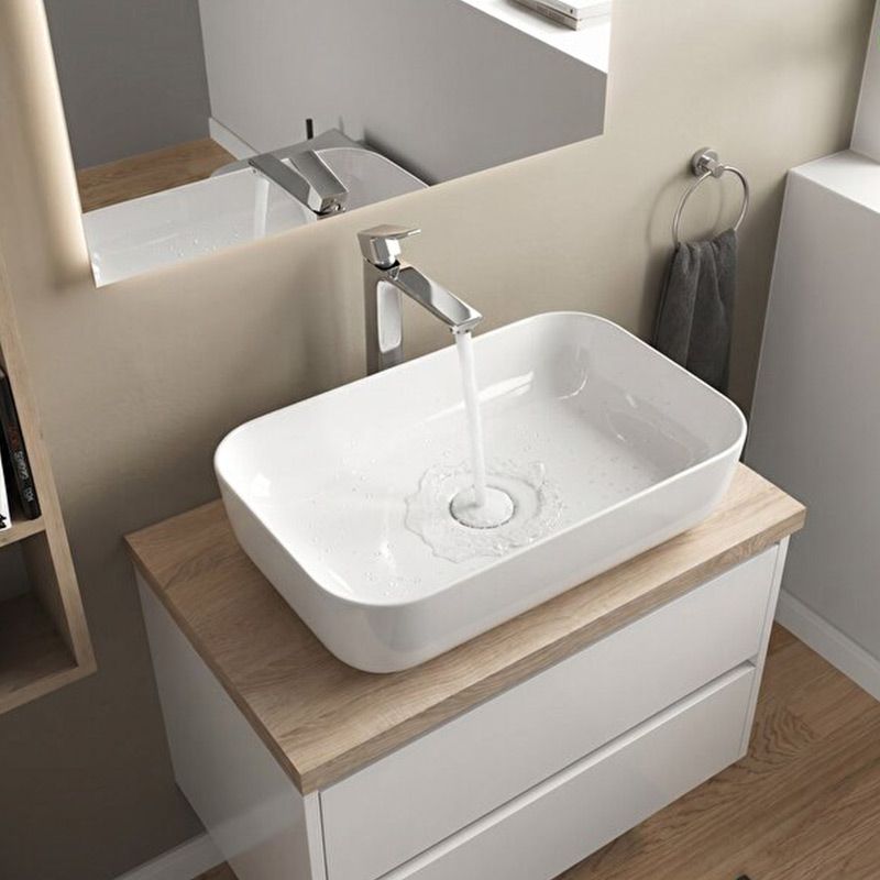 Vasque céramique Duravit Orfe 60x40 cm - 5851 - Blanc thumbnail 2