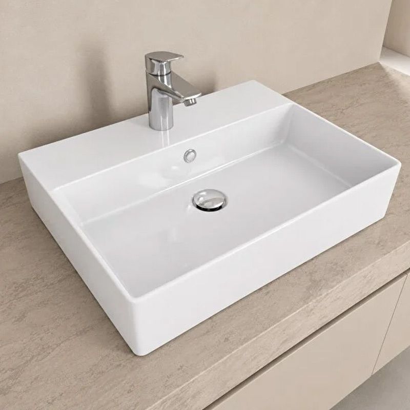 Vasque céramique 60X42 cm DURA Twins - 5871 thumbnail 2