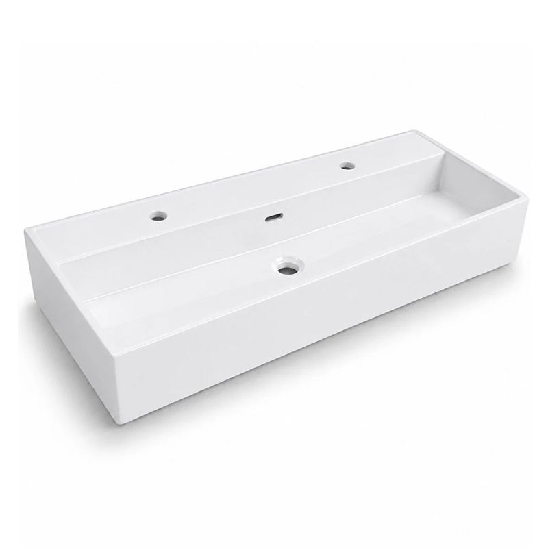 Lavabo DURA Niva 100 cm 2 trous - 5260