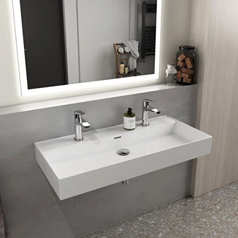 Lavabo DURA Niva 100 cm 2 trous  - 5260 thumbnail 2