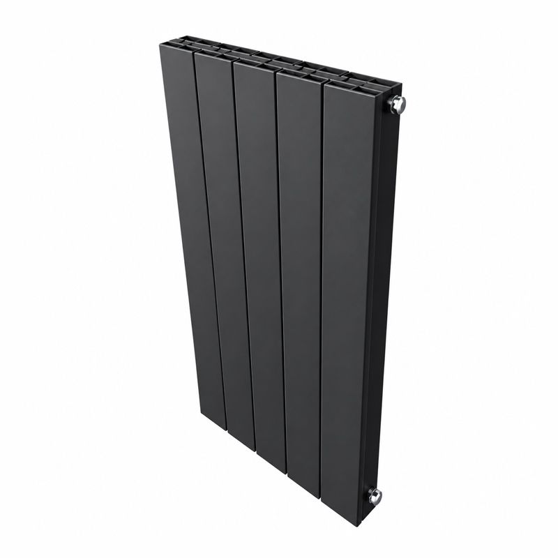 Radiateur Vertical DRAMA DB Aluminium 180 cm 6 Éléments Noir