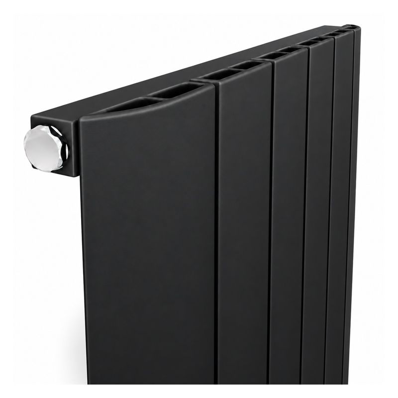 Radiateur Vertical SELANIK Aluminium 180 cm 5 Éléments Noir