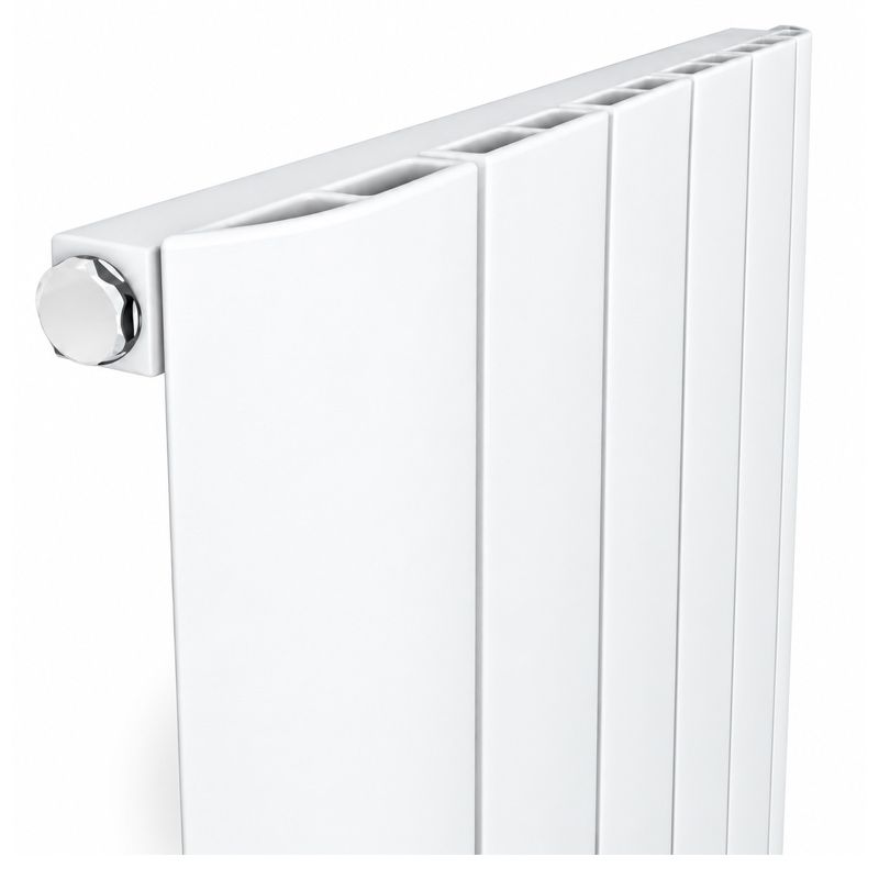 Radiateur Vertical SELANIK Aluminium 180 cm 6 Éléments Blanc