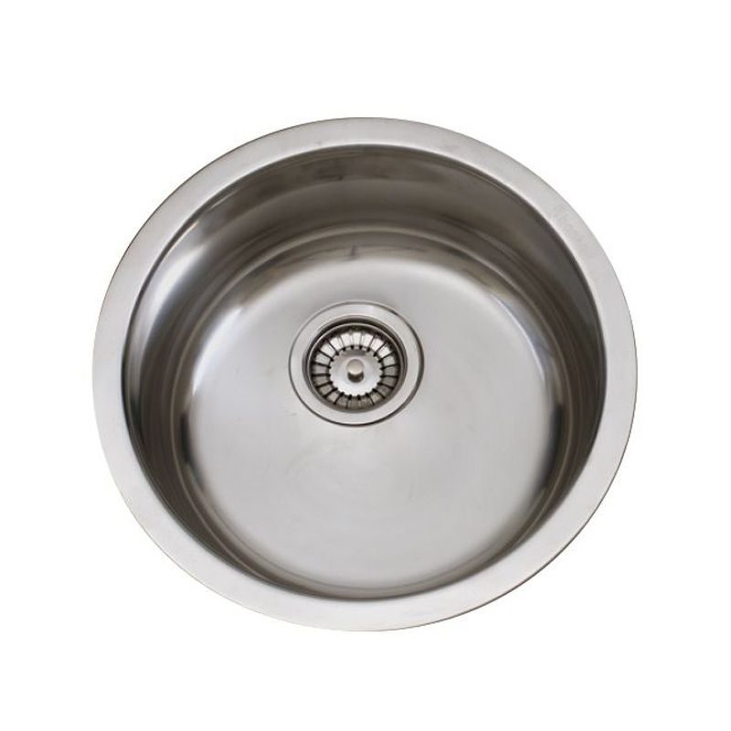 Évier Cuisine Inox 480x160 - 1 Cuve Ovale