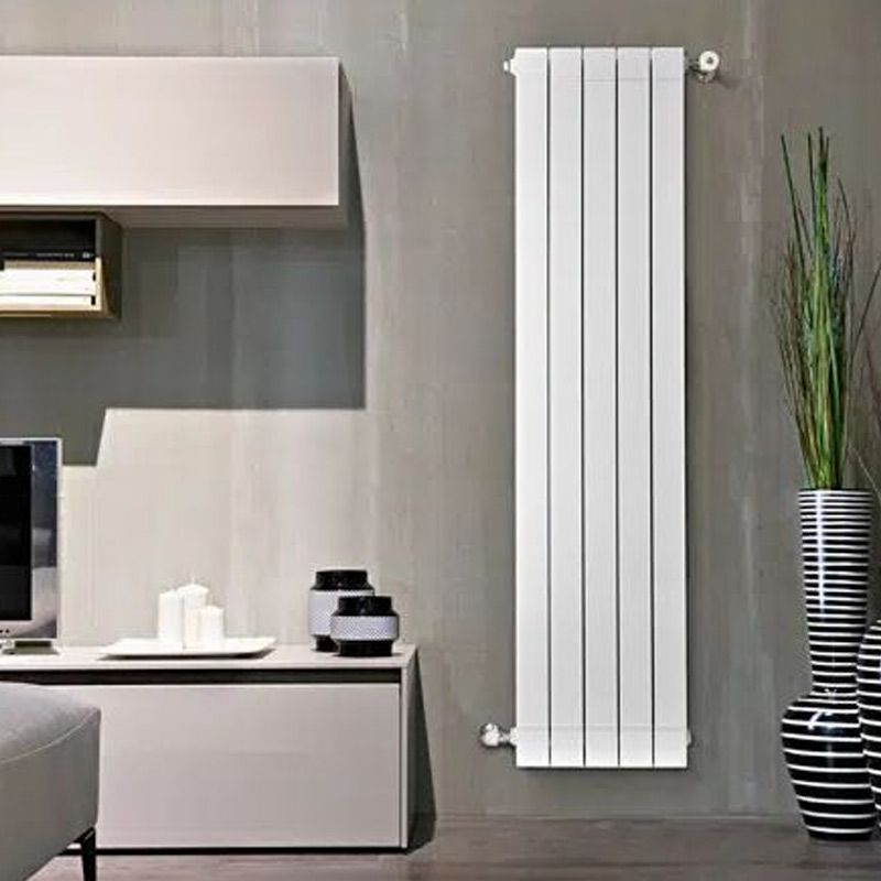 Radiateur Vertical DRAMA  Aluminium 180 cm 5 Éléments Blanc thumbnail 2