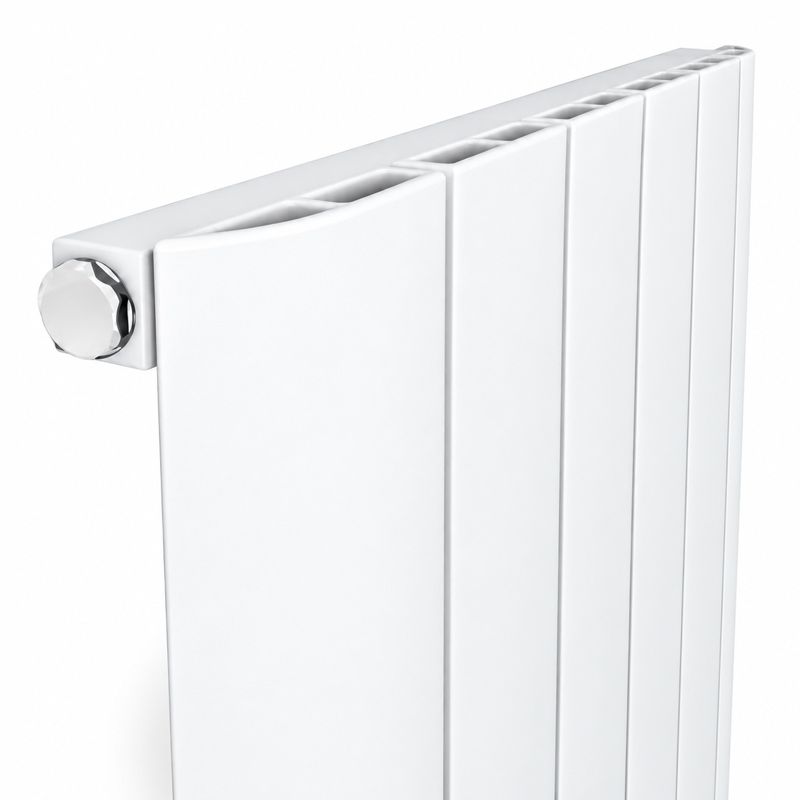 Radiateur Vertical SELANIK Aluminium 180 cm 5 Éléments - Blanc