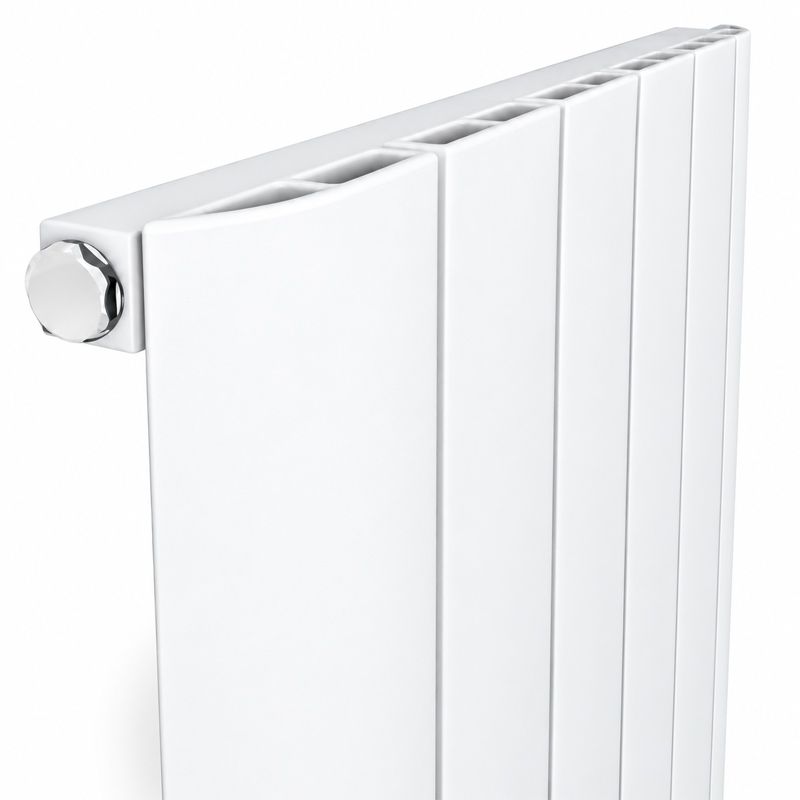 BLN Radiateur Vertical SELANIK Aluminium 180 cm 7 Éléments - Blanc