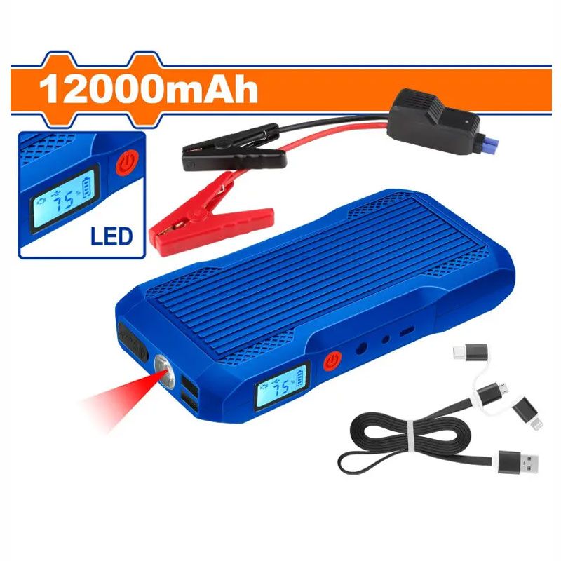 Démarreur de Batterie voiture Wadfow - WLY1512 - 12000 mAh thumbnail 2